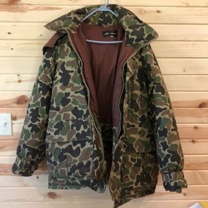 Camouflage down Redhead coat.